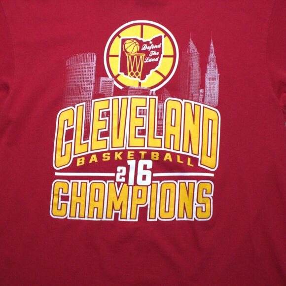 Cleveland Cavaliers Champions 2016 Defend The Land T Shirt Large - Picture 1 of 4
